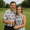 Maxcorners Sugar Skull Paisley Pattern Golf Polo Shirt, Ladies Golf Shirts, Women's Golf Apparel LM1507