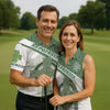 Maxcorners St Patrick's Day Celtic Knotwork Pattern Shamrock Golf Shirt, Polo Shirts For Men, Golf Shirts For Men