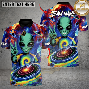 Maxcorners Darts Alien Alliance of Perfect Aim Personalized Name 3D Unisex Shirt