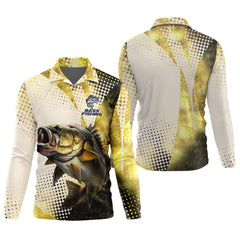 Maxcorners Bass Fishing Shirt, SPF Shirt For Men, Custom Fishing Shirt, Gift For Fisherman, Mens Casual Shirts