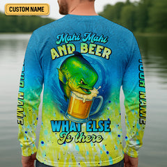 Maxcorners Mahi Mahi Fishing Shirt, Fishing SPF Shirt For Men, Gift For Fisherman, Fishing Shirts For Men