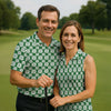 Maxcorners Dibs On The Redhead Lucky Four Leaf Clover St Patrick's Day Golf Shirt, Women's Golf Tops, Ladies Golf Shirts