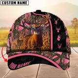 Maxcorners Premium Unique New Deer Hunting Camouflage Pattern Multicolor Personalized Name 3D Cap