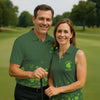 Maxcorners Shenanigans Coordinator Golf Ball Pattern St Patrick Day Green Golf Shirt, Women's Golf Tops, Ladies Golf Polos