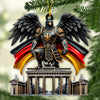 Maxcorners Custom Name Germany Ornament, Christmas Gift for Germany Lover5 2D Flat LM2111