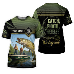 Maxcorners CPR Fishing, SPF Long Sleeve Shirts, Men Button Down Shirt, Best Fishing Gifts, Musky Fishing