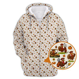 Maxcorners Thanksgiving Golf Shirt, Turkey Golf Shirt For Golfer, Funny Pattern Golf Shirt For Men