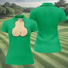 Maxcorners Green Funny Dickhead Faux Chest Golf Shirt, Women’s Golf Polo, Ladies Golf Top LM1507
