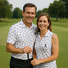 Maxcorners Vitamin G Shamrock Pattern Golf And Beer White Golf Shirt, St Patrick's Day Golf Shirt, Polo Shirts For Men