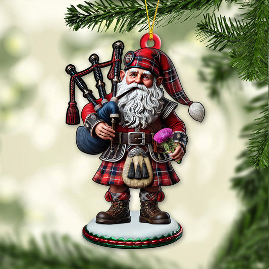 Maxcorners Custom Name Scotland Ornament, Christmas Gift for Scotland Lover5 2D Flat LM2211