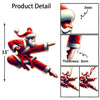 Maxcorners Custom Name Santa Karate Ornament, Christmas Gift for Karate Lover 2D Flat LM2111