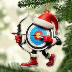 Maxcorners Custom Name Archery Ornament, Archery Christmas Gift 2D Flat LM2211