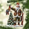 Maxcorners Custom Name Hunting Ornament, Christmas Gift for Animal Hunter 2D Flat LM2111