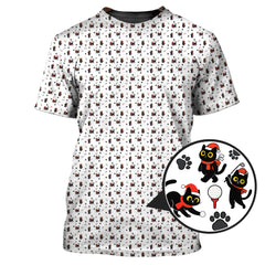 Maxcorners Funny Pattern Golf Shirt, Cat Golf Shirt, Christmas Golf Shirt For Pet Lover