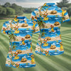 Maxcorners Funny Duck Hawaiian Golf Shirt, Summer Ocean Women's Golf Tops, Ladies Golf Shirts LM1507