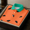 Maxcorners Watermelon Slice Golf Top, Orange Summer Design, Golf Shirts For Women LM1507