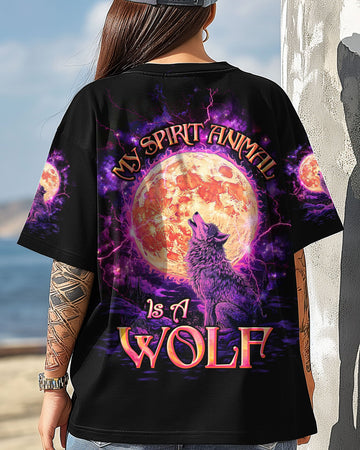 Maxcorners My Spirit Animal Is A Wolf All Over Print LM1501