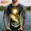 Maxcorners I’ve Got Fishing In My Veins And Jesus In My Heart, Bass Fishing Shirts, SPF Long Sleeve Shirts, Fishing Shirts For Men