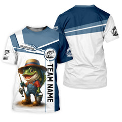 Maxcorners Largemouth Bass Fishing Team Shirt, UV Protection Shirt, Fishing Jersey, Men Long Sleeve Shirt