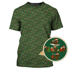 Maxcorners Dachshund Christmas Shirt, Funny Pattern Golf Shirt, Golf Shirt For Dog Lover, Golf Gift For Golfer