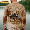 Maxcorners When In Doubt Fish Funny Fishing Shirt, SPF Shirt For Men, Gift For Fisherman, Largemouth Bass Fishing