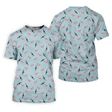 Maxcorners Funny Flamingos Golf Polo Shirt, Golfing Apparel, Mens Golf Gift, Funny Golf Polos