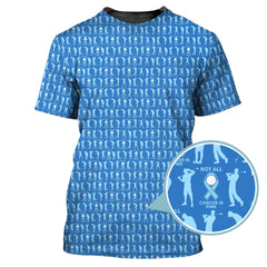Maxcorners Funny Golf Pattern Shirt For Men, Prostate Cancer Golf Shirt, Golf Pattern Shirt For Golfer