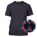 Maxcorners Flamingo Golf Shirt, Halloween Golf Shirt, Funny Pattern Golf Shirt For Golfer