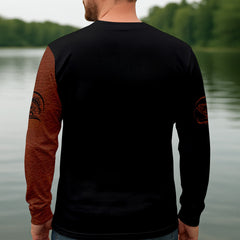 Maxcorners Fish Reaper Horror Fishing SPF Shirt For Men, Fishing Gifts For Men, Men's Fishing Shirt