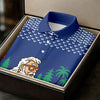 Maxcorners Funny Bearded Golfer With Paisley Pants Golf Polo Shirt, Ladies Golf Shirts, Women’s Golf Apparel LM1507