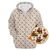 Maxcorners Thanksgiving Golf Shirt, Turkey Golf Shirt For Golfer, Funny Pattern Golf Shirt For Men