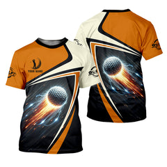 Maxcorners Custom Golf Ball Men's Golf Polo Shirt, Golfing Apparel, Golf Gifts For Men