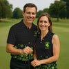 Maxcorners Shenanigans Coordinator Golf Ball Pattern St Patrick Day Black Golf Shirt, Women's Golf Tops, Ladies Golf Polos