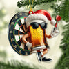 Maxcorners Custom Name Dart Ornament, Dart Lover Christmas Decoration 2D Flat LM2111