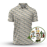 Maxcorners Pattern Golf Shirt, Mexican Golf Shirt For Golfer, Funny Golf Shirt For Men