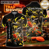 Maxcorners Trap Shooting Shooter & Flying Clay Target Graphic Multicolor Customized Name, Team Name 3D Shirts