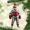 Maxcorners Custom Name Taekwondo Santa Ornament, Taekwondo Christmas Gift 2D Flat LM2211