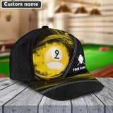 Maxcorners Personalized Ball 8 Ball 9 Black Cap