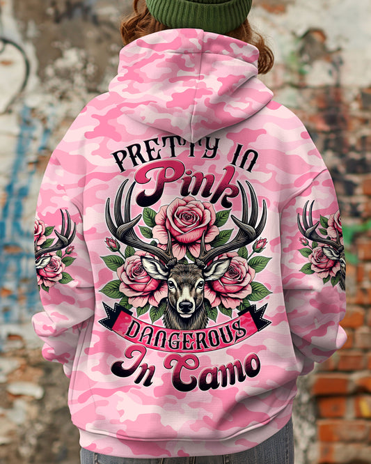 Maxcorners Pretty In Pink Hunting Deer All Over Print LM1601