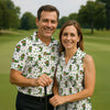 Maxcorners Funny Leprechaun Golf And Beer Shamrocks St Patrick's Day Golf Shirt, Golf Tops For Men, Polo For Men