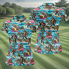 Maxcorners Funny Bigfoot Hawaiian Golf Shirt, Beach Theme Women's Golf Tops, Ladies Golf Shirts LM1507