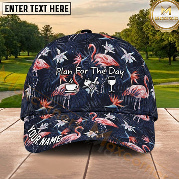 Maxcorners Golf Flaming Skull Crossed Clubs Personalized Name Cap