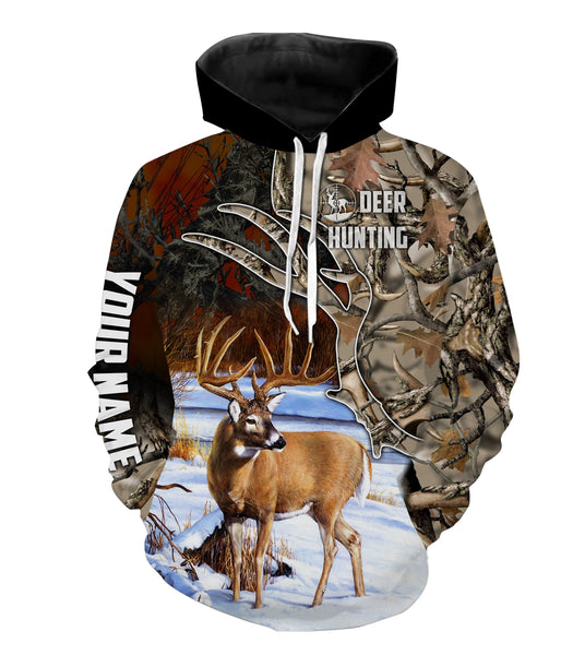 Maxcorners Deer Hunting A12 All Over Printed Hoodie