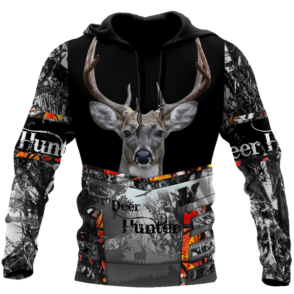 Maxcorners Deer Hunter Custom Name Shirt 3D All Over Printed Clothes