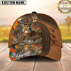 Maxcorners Hunting Deer Brown Camo Multiple Options Personalized Name 3D Cap