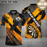 Maxcorners Dart Shirt Modern Strike Pattern Lightning Board Multioptions Personalized Name, Team Name Unisex 3D Shirt (4 Colors)