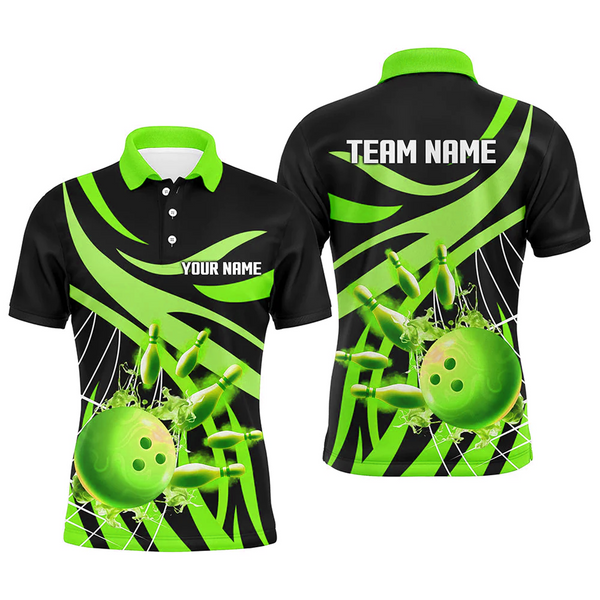 Maxcorners Spiderweb Bowling Ball And Pins Team league Multicolor Option Customized Name 3D Shirt
