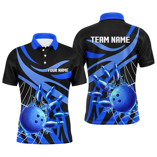 Maxcorners Spiderweb Bowling Ball And Pins Team league Multicolor Option Customized Name 3D Shirt