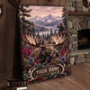 Maxcorners Hunting Freedom Hunters Mountain Lake Personalized Canvas Wall Art