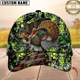 Maxcorners Hunting Turkey Camouflage Multicolor Personalized Name 3D Cap